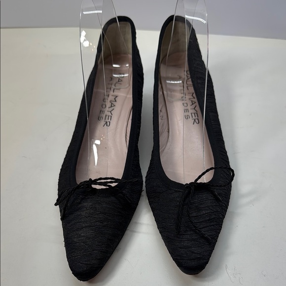 Paul Mayer Black Heels Subtle Elegance - Picture 1 of 11